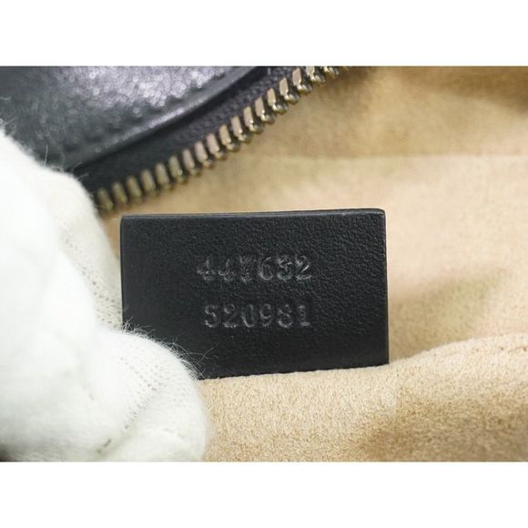 Gucci Gg Marmont Black Leather Shoulder Bag (Pre-Owned) - Picture 6 of 12